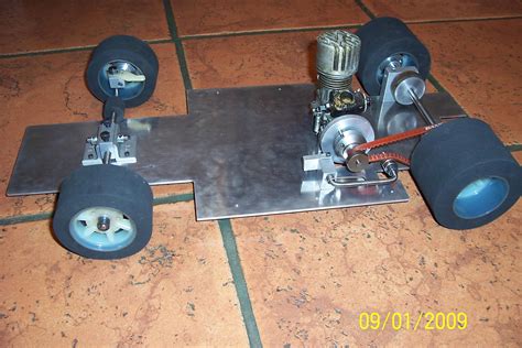 Thorp 1:8 vintage RC car chassis (1970's) 